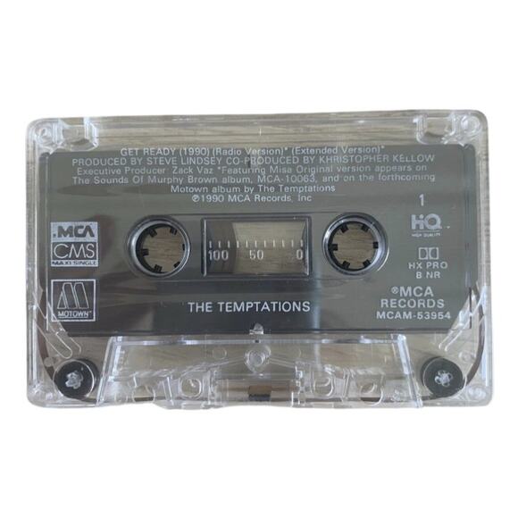 Temptations Get Ready MCA 1990 Maxi-Single Cassette Tape VG+ MCAM-5394 Motown - Picture 5 of 7